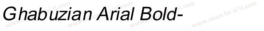 Ghabuzian Arial Bold字体转换